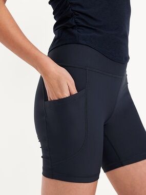 High-Waisted PowerSoft Biker Shorts -- 8-inch inseam